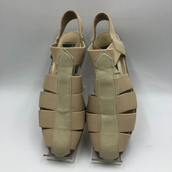 Vintage 1990s Mootsies Tootsies Women's Tan Slip On Fisherman Sandals Summer 7M - Picture 9 of 12
